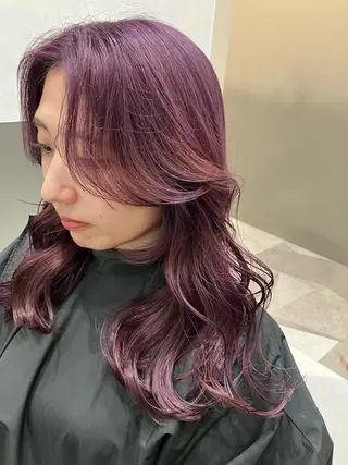 カラー 💖ブリーチなし透明 感💖ASAHIのヘアスタイル