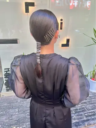 ロング カラー ヘアアレンジ 「sumi」 AMIのヘアスタイル