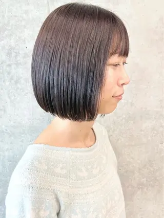 ミディアム ボブ/ゆるふわ ボブパーマ/とういのヘアスタイル