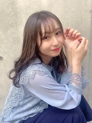 ミディアム カラー 優菜🎀メンズパーマ /ハイトーンカラーのヘアスタイル