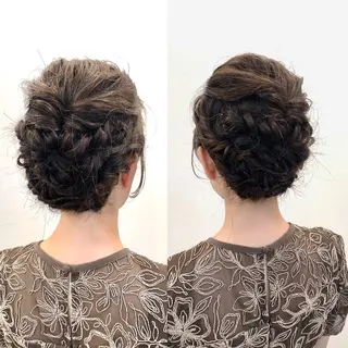 ヘアアレンジ ツノガイ エリのヘアスタイル