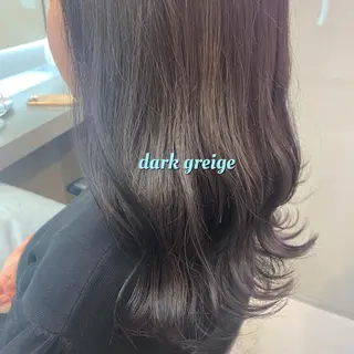 セミロング カラー 岡野 静華のヘアスタイル