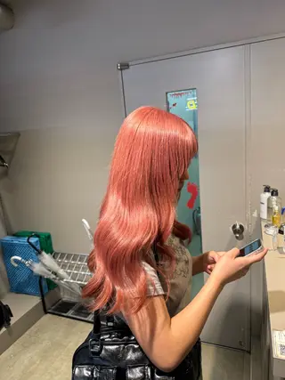 ロング カラー パーマ ヘアアレンジ メンズ キッズ 韓国系🇰🇷🩶 艶暗髪/MEIのヘアスタイル