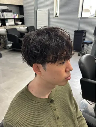 ミディアム メンズ/柏/パーマ/ チハヤのヘアスタイル