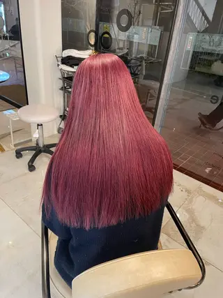 セミロング カラー KOGA／ パーマモデル募集のヘアスタイル