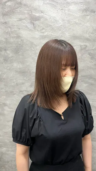 ミディアム ルプラボウ 永友愛梨 /韓国/ダメージレスのヘアスタイル