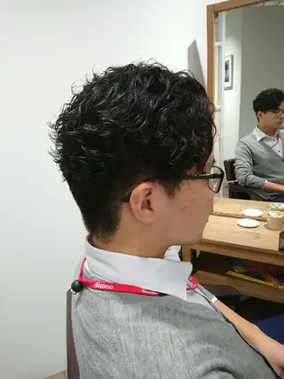 メンズ ハイライト⭐️上野 高広のヘアスタイル