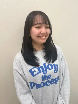 ロング カラー 🫧透明感カラー🫧 古川穂果のヘアスタイル