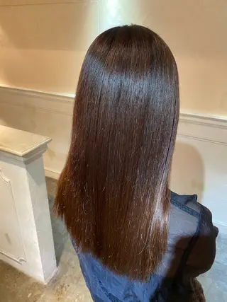 ロング カラー 髪質改善&縮毛矯正 カット/soyaのヘアスタイル