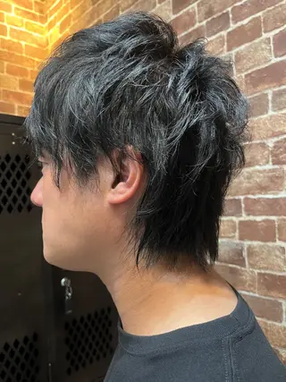 ショート カラー パーマ ヘアアレンジ メンズ キッズ 久木原 ゆりのヘアスタイル