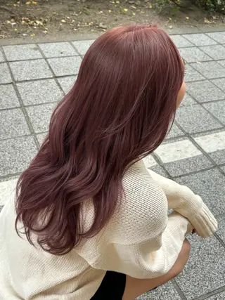 ロング カラー 🍓ハイトーンカラー 🎀nene🍓のヘアスタイル