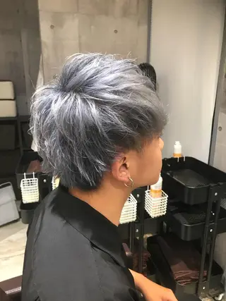 ショート カラー パーマ ヘアアレンジ メンズ キッズ ネイル マツエク・マツパ EnBlesS西宮 マンツーマン神道有基のヘアスタイル