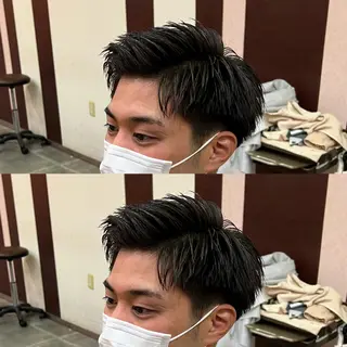 メンズ 梅田 カットモデル募集のヘアスタイル