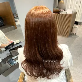 ミディアム Mimi🎀ブリーチ なし透明感 Ｗカラーのヘアスタイル