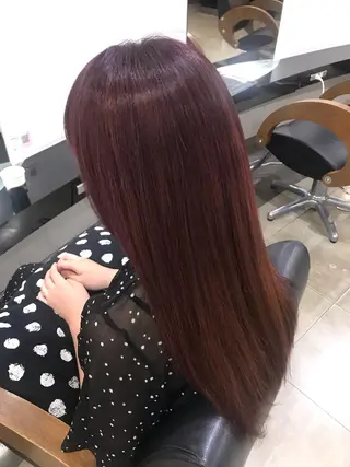 ロング カラー ヘアアレンジ 烏山 達也のヘアスタイル
