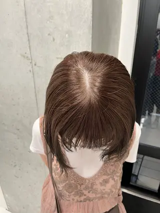 カラー sena⌇ベージュ⌇ ブリーチなしWカラーのヘアスタイル