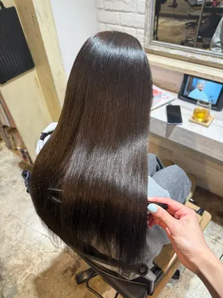 ロング カラー 透明感カラー/パーマ 🌀アオノのヘアスタイル