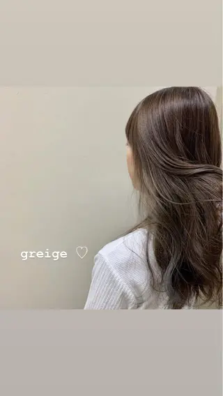カラー ayaka 縮毛矯正レイヤーのヘアスタイル