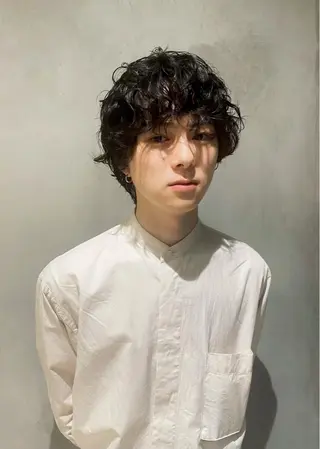 パーマ メンズ maki @pullnocのヘアスタイル