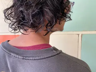 ミディアム パーマ メンズパーマ ニュアンスパーマ田上のヘアスタイル