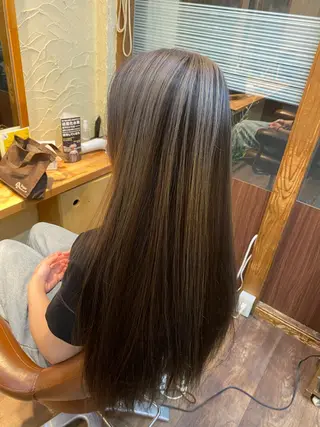 ロング カラー パーマ ヘアアレンジ メンズ キッズ ネイル マツエク・マツパ 🌈髪質改善・美髪矯 正・平野瀬乃🌈のヘアスタイル