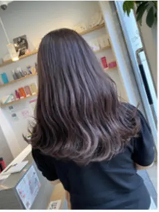 ミディアム カラー パーマ ヘアアレンジ 【ヘアケア特化型】 newi天王寺のヘアスタイル