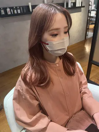 ミディアム 菅原リキヤ くびれレイヤーヘアのヘアスタイル