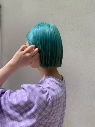 ショート カラー ブリーチカラーが人気 onnuのヘアスタイル