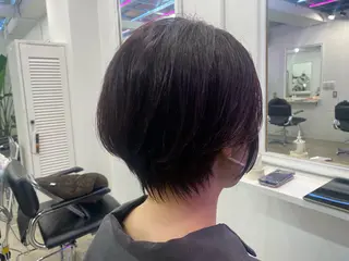 ショート カラー 【ウルフ/レイヤー/ 白髪ぼかし】タツヤのヘアスタイル