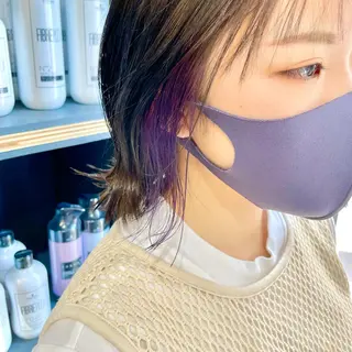 ミディアム カラー 小川 舜人のヘアスタイル