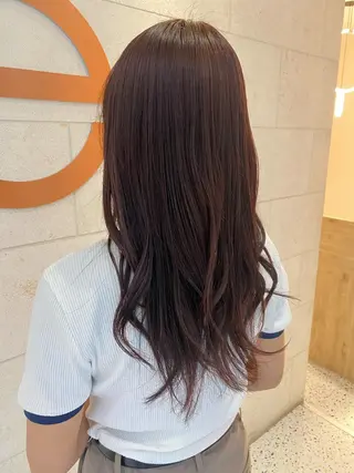 ロング カラー 井出 くるみのヘアスタイル