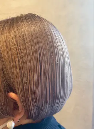 ショート ブリーチなし透明感 カラー✨横山 佳希のヘアスタイル
