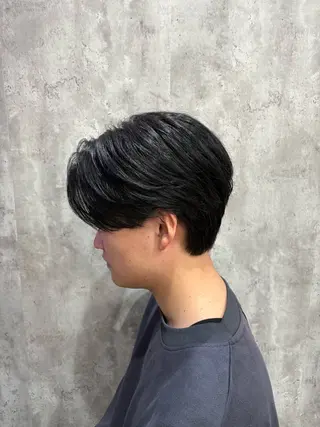 ショート パーマ メンズ 韓国メンズヘア/ 毛流れヘア　須田龍世のヘアスタイル