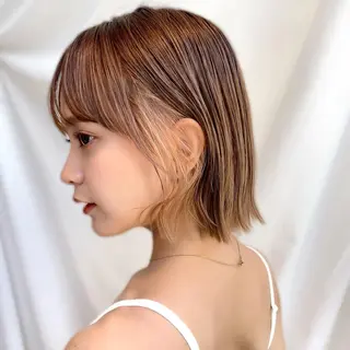 ショート カラー パーマ ヘアアレンジ レイヤーカット/ボブ /縮毛矯正✨大輝のヘアスタイル