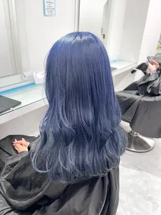 セミロング カラー 🤍💕ブリーチカラ ーAyaka💕🤍のヘアスタイル
