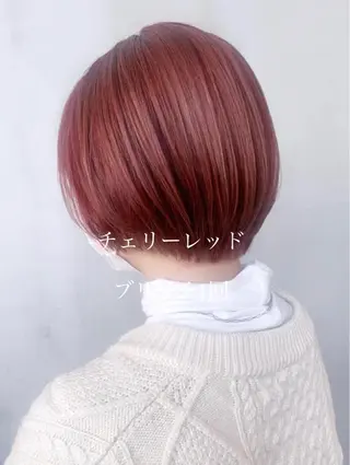 ショート カラー ケアブリーチ 黒瀬有汰のヘアスタイル
