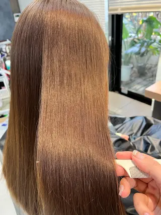 ロング カラー ヘアアレンジ メンズ キッズ ネイル マツエク・マツパ アイブロウ 透明感カラー🤎 ゆりのヘアスタイル