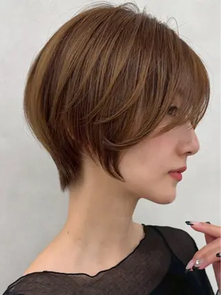 ショート 韓国レイヤー/ 顔まわり/西野和裕のヘアスタイル