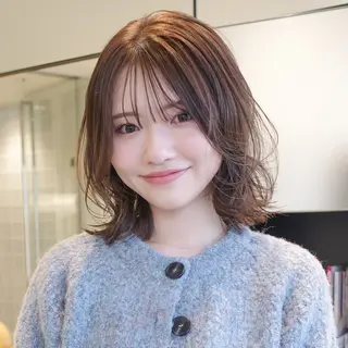 ミディアム カラー ボブ特化美容師/ ボブパーマ/ミツイのヘアスタイル