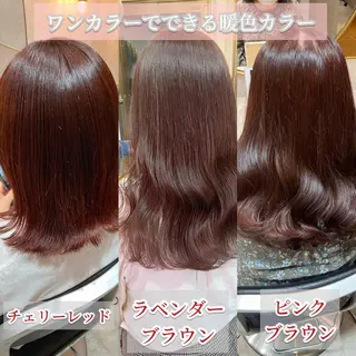 ミディアム カラー 新宿/韓国ヘア 中明度カラー/かやのヘアスタイル