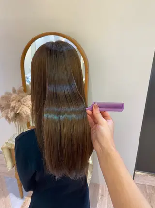 ロング サコ ミのヘアスタイル