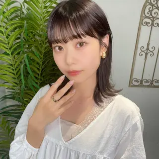 ミディアム 江口 さやかのヘアスタイル