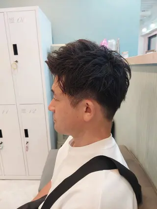 ショート メンズ 暗髪艶カラー/ 髪質改善TR/maiのヘアスタイル
