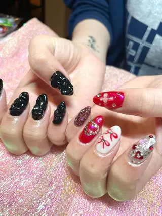 ネイル Nail ヌシん家 AKANEのネイルデザイン