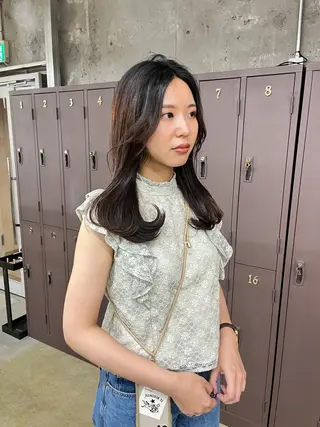 セミロング 中江 友哉のヘアスタイル
