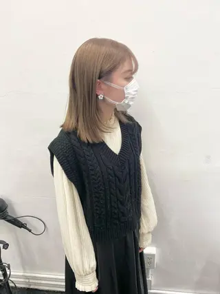 セミロング カラー パーマ ヘアアレンジ メンズ キッズ ネイル マツエク・マツパ アイブロウ ブリーチ　ハイトーン 特化🌈フジタハルキのヘアスタイル