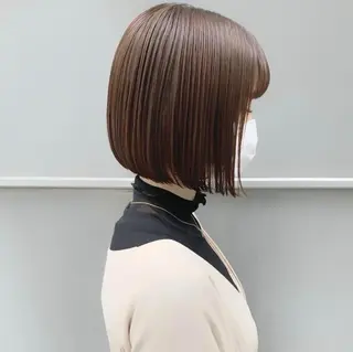 ミディアム 中西 未久のヘアスタイル