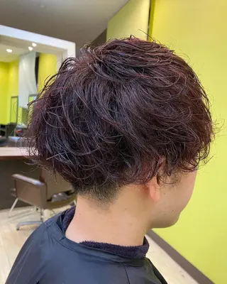 カラー パーマ メンズ メンズ特化 岸本 阪急六甲サロンドロイのヘアスタイル