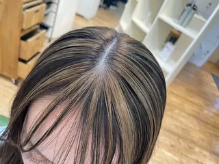 セミロング カラー ブリーチ👩🦳/ ✂︎MANAMIのヘアスタイル