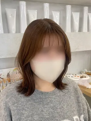 ミディアム レイヤーカット 🌿 濱野玲奈のヘアスタイル